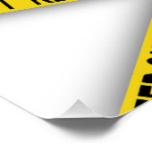 Poster Ne pas rester à l'écart ne pas traverser la bande (Coin)