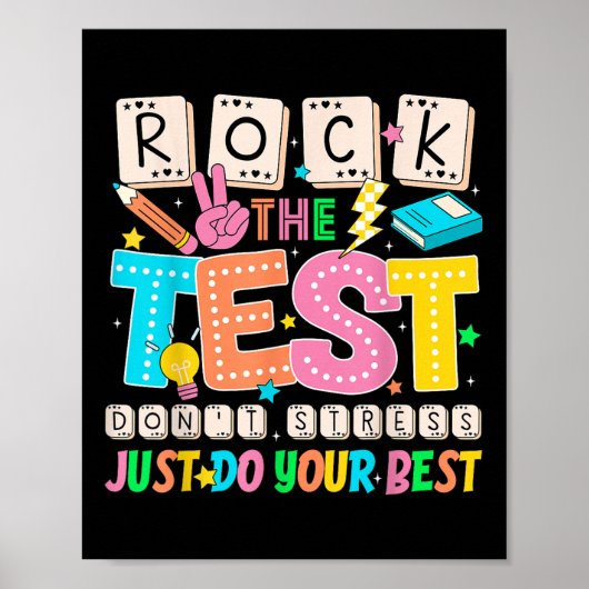 Poster Ne pas stress Faites simplement vos meilleurs ense (Devant)