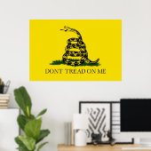 Poster Ne pas taper sur le drapeau de Me Gadsden (Bureau à domicile)
