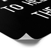 Poster Ne pas vous aider, Funny Inspirational Wisdom Post (Coin)