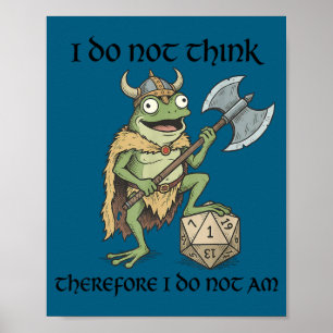Poster Ne pensez donc pas que je suis une grenouille viki