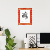 Poster Ne pensez pas qu'Alice Mad Hatter Citation (Bureau à domicile)
