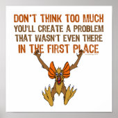 Poster Ne pensez pas trop (Devant)