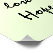 POSTER NE PERDEZ JAMAIS ESPOIR. (Coin)