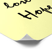 POSTER NE PERDEZ JAMAIS ESPOIR. (Coin)