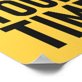 Poster Ne perdez pas votre temps | Motivation couleur per (Coin)