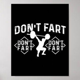 Poster Ne Pète Pas - Entraînement Gymnastique Musculation