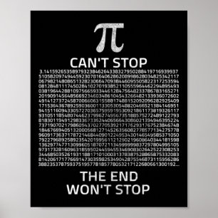 Poster Ne peut pas arrêter Pi ne s'arrêtera pas avec Pi D