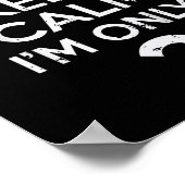 Poster Ne Peux Pas Garder Le Calme Seulement 2 Drôle Deux (Coin)