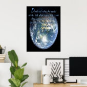 Poster Ne posez pas de questions sur le monde....... (Bureau à domicile)