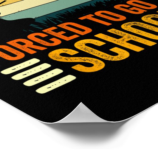 Poster Né Pour Aller Chasser École Forcée Femmes Hommes E (Coin)