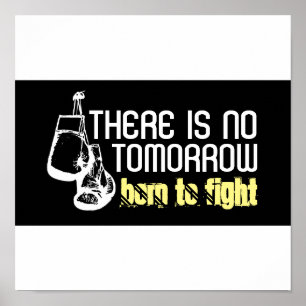 Poster Né Pour Combattre, Gants De Boxe