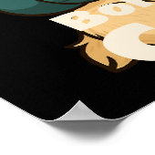 Poster Né pour être doux – Douce agnelle et enfant (Coin)