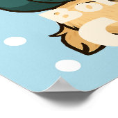 Poster Né pour être doux – Douce brebis et enfant (Coin)