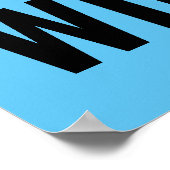 Poster Né Pour Être Wild Bald Eagle Motivationnel Art (Coin)