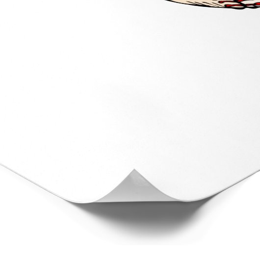 Poster Né pour Jouer T-shirts et cadeaux de baseball (Coin)