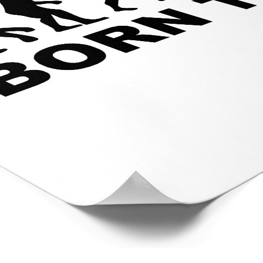 Poster Né pour l'évolution de nage (Coin)