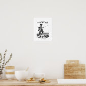Poster Né pour pêcher (Cuisine)