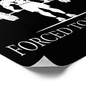 Poster Né pour pomper forcé de s'échauffer Bodybuilding e (Coin)