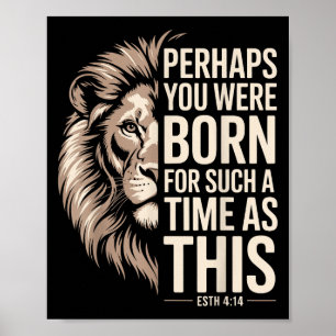 Poster Né Pour Un Temps Tel Que Cette Esther 4_14 Christi