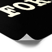 Poster Né pour voyager Forcé à travailler (Coin)