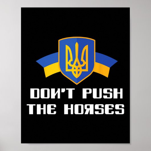 Poster Ne poussez pas les chevaux Boxe ukrainienne (Devant)