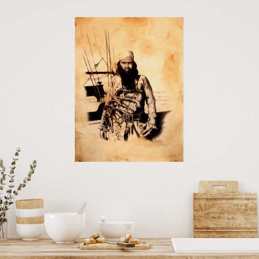 Poster "Ne prenez pas de quartiers" (Cuisine)