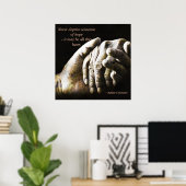 Poster Ne Priez Jamais Quelqu'Un D'Espoir (Bureau à domicile)