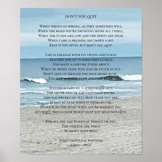 Poster Ne quittez pas Poem Ocean View (Devant)