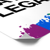 POSTER NE RENDEZ PAS LA HAINE JURIDIQUE (Coin)