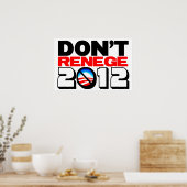 Poster Ne renégat pas 2012 (Cuisine)