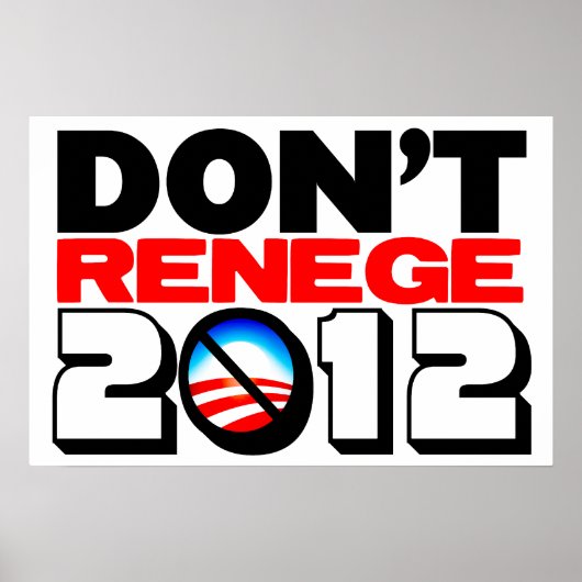 Poster Ne renégat pas 2012 (Devant)