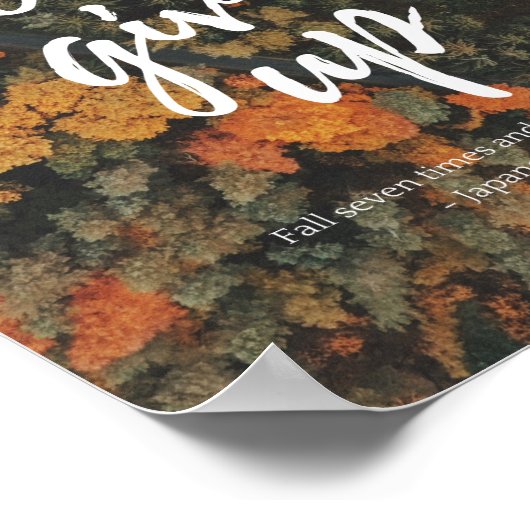 Poster Ne renoncez pas à l'automne motivationnel (Coin)