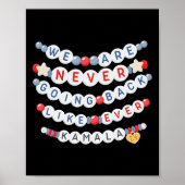 Poster Ne Reviennent Jamais Comme Jamais Kamala Harris (Devant)