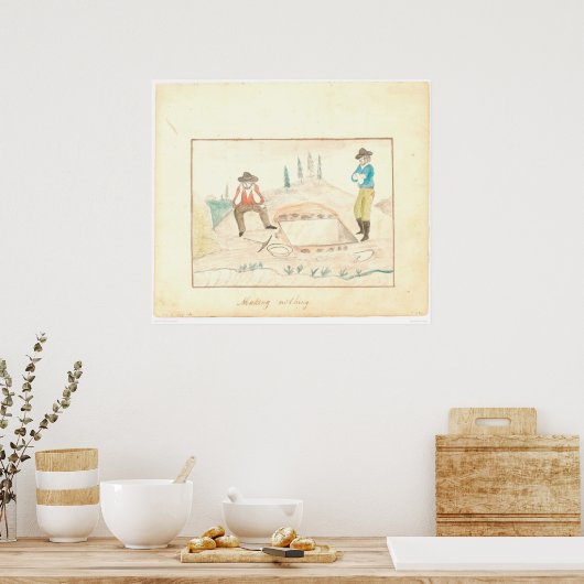 Poster Ne rien faire (1602A) (Cuisine)