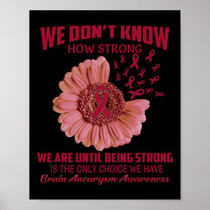 Poster Ne sais pas à quel point l'neurysme cérébral est f
