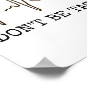 Poster Ne Sois Pas Tachy . Chemise Drôle D'ecg (Coin)