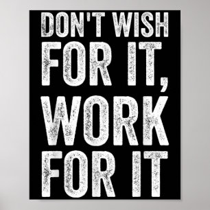 Poster Ne Souhaitez Pas Travailler Pour Elle Motivationne