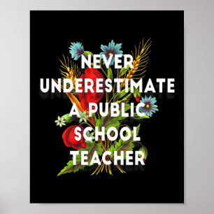 Poster Ne sous-estimez jamais la motivation d'un enseigna