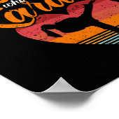 Poster Ne sous-estimez jamais le karaté d'une fille (Coin)