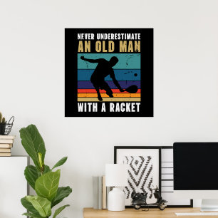 Poster Ne sous-estimez jamais un vieil homme avec un pick