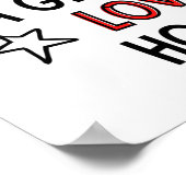 Poster Ne sous-estimez jamais une fille qui aime le hocke (Coin)