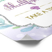 Poster Ne soyez pas égoïste Mermaid Favor Sign Prenez une (Coin)