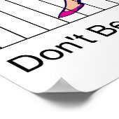 Poster Ne soyez pas prisonnier de l'affiche de l'abus de  (Coin)