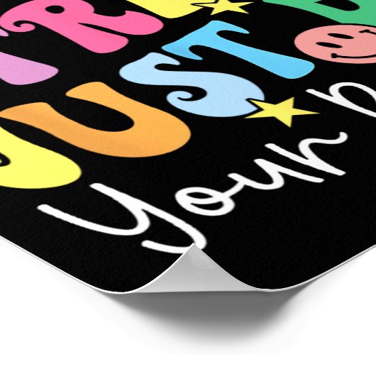 Poster Ne stress pas faire votre meilleur jour de test En (Coin)