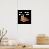 Poster Ne stress pas Meowt - Orange Chat me stress Out (Cuisine)