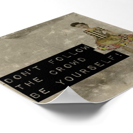 Poster Ne suivez pas la foule (Coin)