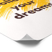 Poster Ne suivez pas vos rêves. Anti-motivation (Coin)