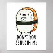 Poster Ne te fais pas chichi-i moi drôle Sushi Pun (Devant)