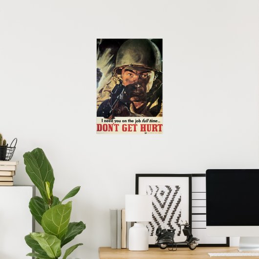 Poster Ne te fais pas mal (Bureau à domicile)